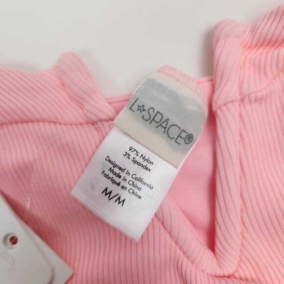 L*Space Lee Lee Bikini Top in Pink Size Medium NWT - Picture 4 of 4